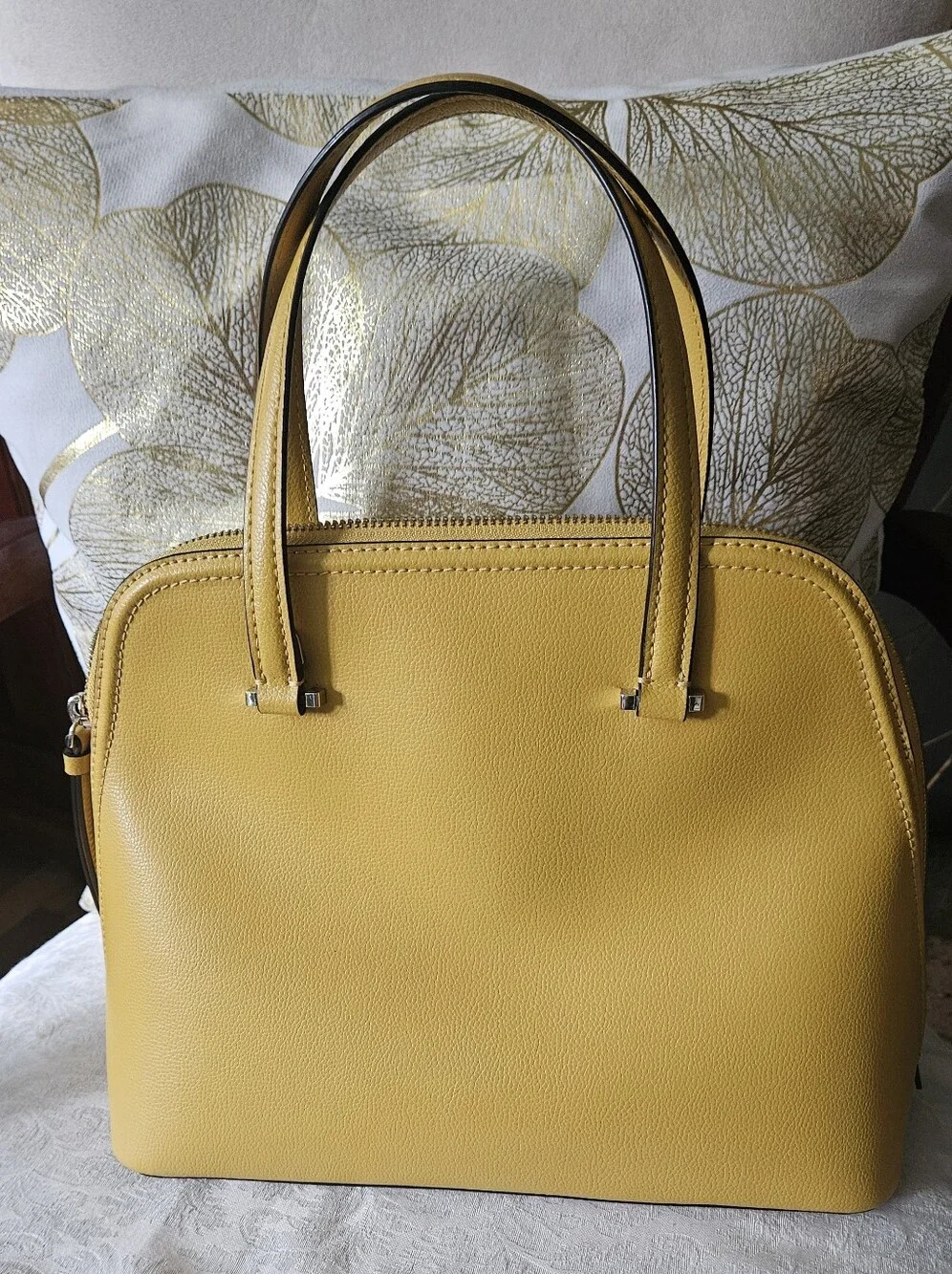 Kate Spade Patterson Drive Small Dome Satchel - Vibrant Yellow - NO LONG STRAP